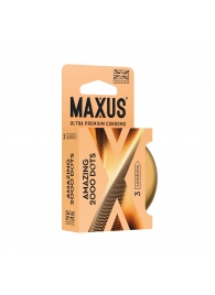 Точечные презервативы MAXUS 2000 Amazing Dots с железным кейсом - 3 шт. - Maxus - купить с доставкой в Сыктывкаре