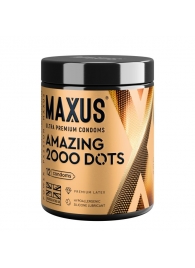Точечные презервативы MAXUS 2000 Amazing Dots с железным кейсом - 12 шт. - Maxus - купить с доставкой в Сыктывкаре