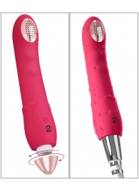 Малиновая насадка на душ с вибрацией Showers to orgasm - 20,1 см. - Orion - купить с доставкой в Сыктывкаре