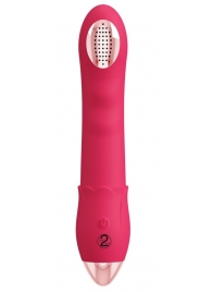 Малиновая насадка на душ с вибрацией Showers to orgasm - 20,1 см. - Orion - купить с доставкой в Сыктывкаре