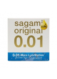 Увлажнённый презерватив Sagami Original 0.01 Extra Lub - 1 шт. - Sagami - купить с доставкой в Сыктывкаре