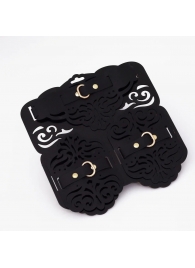 Фигурный набор для БДСМ-игр с узорами и золотистой фурнитурой - Crazy Handmade - купить с доставкой в Сыктывкаре Фигурный набор для БДСМ-игр с узорами и золотистой фурнитурой - Crazy Handmade - купить с доставкой в Сыктывкаре