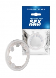 Эрекционное кольцо с мягкой стимулирующей насадкой - Sex Expert - в Сыктывкаре купить с доставкой
