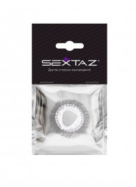 Эластичное эрекционное кольцо с длинными черными «ресничками» - Sextaz - в Сыктывкаре купить с доставкой