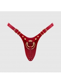 Красный пояс для фиксации насадок Strap-On-Me Leatherette Harness Fabulous - Strap-on-me - купить с доставкой в Сыктывкаре