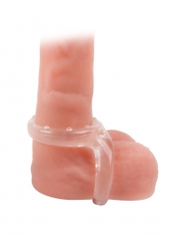 Прозрачное двойное эрекционное кольцо - Sex Expert - в Сыктывкаре купить с доставкой