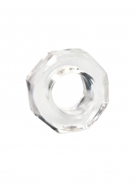 Прозрачное эрекционное кольцо в форме гайки - Sex Expert - в Сыктывкаре купить с доставкой