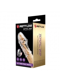 Прозрачная насадка на пенис Booker - 8 см. - Baile - в Сыктывкаре купить с доставкой