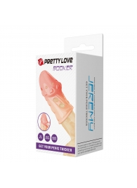 Телесная насадка на пенис Booker - 8 см. - Baile - в Сыктывкаре купить с доставкой