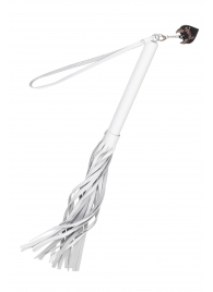 Белая кожаная плеть - 50 см. - Pecado - купить с доставкой в Сыктывкаре