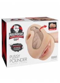 Телесный мастурбатор-вагина Pussy Pounder Squeeze Stroker - Pipedream - в Сыктывкаре купить с доставкой