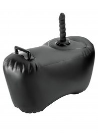Черное надувное кресло с платформой для фиксации дилдо Body Dock Inflatable Love Seat - Pipedream - купить с доставкой в Сыктывкаре