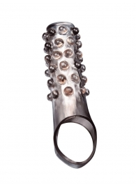 Дымчатая насадка на пенис с выпуклостями - 11 см. - Sex Expert - в Сыктывкаре купить с доставкой