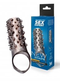 Дымчатая насадка на пенис с шипами и выпуклостями - 12,5 см. - Sex Expert - в Сыктывкаре купить с доставкой