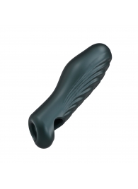 Серая силиконовая насадка на пенис с подхватом Manwan Ryzer - Manwan - в Сыктывкаре купить с доставкой