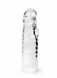 Прозрачная закрытая насадка на член - 15 см. - Sex Expert - в Сыктывкаре купить с доставкой