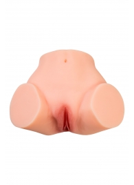 Телесный реалистичный мастурбатор-полуторс с 2 любовными входами - No Name - в Сыктывкаре купить с доставкой