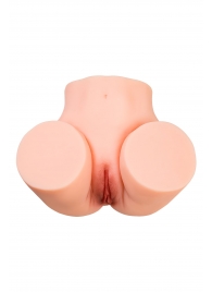 Телесный мастурбатор в форме попки с 2 любовными входами - No Name - в Сыктывкаре купить с доставкой