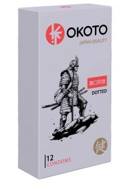Точечные презервативы OKOTO Dotted - 12 шт. - Sitabella - купить с доставкой в Сыктывкаре