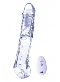 Прозрачная насадка-удлинитель Length Enhancer With Bullet с подхватом - 22,3 см. - NMC - в Сыктывкаре купить с доставкой