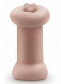 Телесный люминесцентный двусторонний мастурбатор Tasha - Blush Novelties - в Сыктывкаре купить с доставкой