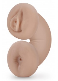 Телесный люминесцентный двусторонний мастурбатор Tasha - Blush Novelties - в Сыктывкаре купить с доставкой