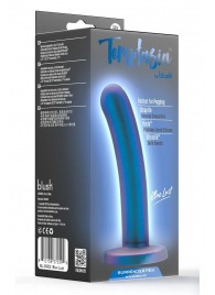 Синяя насадка с гладкой поверхностью Surrender 5.75 Inch Intermediate Pegging Dildo - 14,6 см. - Blush Novelties - купить с доставкой в Сыктывкаре