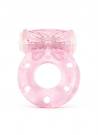 Розовое эрекционное виброкольцо с бабочкой - 1137 - в Сыктывкаре купить с доставкой
