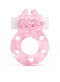 Розовое эрекционное виброкольцо в форме зайчика - 1137 - в Сыктывкаре купить с доставкой