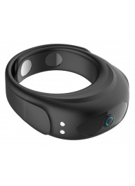 Черное эрекционное виброкольцо на ремешках - Boys of Toys - в Сыктывкаре купить с доставкой