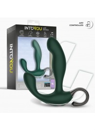 Зеленый вибромассажёр простаты Greeny - 12,8 см. - Intoyou - в Сыктывкаре купить с доставкой