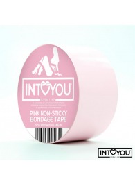 Розовый скотч для фиксации Non-Sticky Bondage Tape - 15 м. - Intoyou - купить с доставкой в Сыктывкаре
