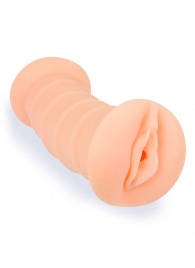 Телесный двусторонний мастурбатор с вибропулей и эрекционными кольцами в комплекте - Sexy Girl - в Сыктывкаре купить с доставкой