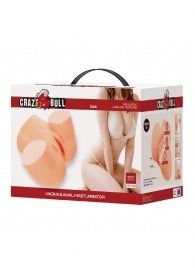 Телесный мастурбатор Liora с 2 любовными тоннелями - Baile - в Сыктывкаре купить с доставкой