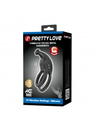 Черное перезаряжаемое виброкольцо Goodwin - Baile - в Сыктывкаре купить с доставкой