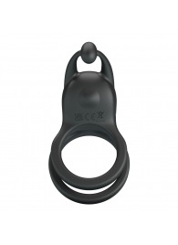 Черное перезаряжаемое виброкольцо Goodwin - Baile - в Сыктывкаре купить с доставкой