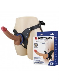 Поясной страпон Wells: трусики в форме бабочки и фаллоимитатор-насадка - Baile - купить с доставкой в Сыктывкаре