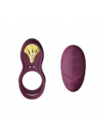 Фиолетовое эрекционное виброкольцо Bayek с пультом ДУ - Zalo - в Сыктывкаре купить с доставкой