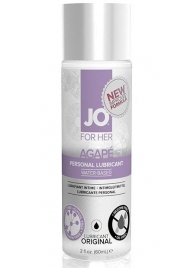 Лубрикант на водной основе для женщин JO AGAPE LUBRICANT ORIGINAL - 60 мл. - System JO - купить с доставкой в Сыктывкаре