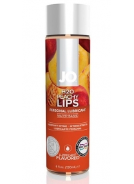 Лубрикант на водной основе с ароматом персика JO Flavored Peachy Lips - 120 мл. - System JO - купить с доставкой в Сыктывкаре