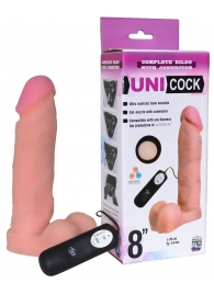 Фаллическая насадка Харнесс UNICOCK 8  с вибрацией - 20 см. - LOVETOY (А-Полимер) - купить с доставкой в Сыктывкаре