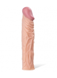 Насадка с ярко выраженной головкой и рельефным стволом - 19 см. - A-toys - в Сыктывкаре купить с доставкой