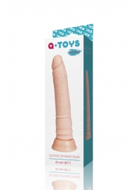Телесный фаллоимитатор A-toys с присоской - 22 см. - A-toys купить с доставкой в интернет-магазине Orgasmix в Сыктывкаре Телесный фаллоимитатор A-toys с присоской - 22 см. - A-toys