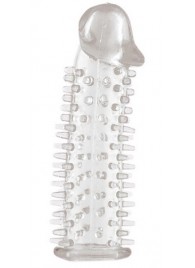 Прозрачная насадка на половой член с закрытой головкой и шипами - 12,5 см. - ToyFa - в Сыктывкаре купить с доставкой