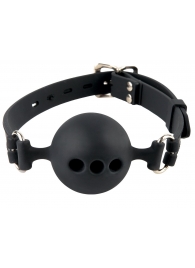 Силиконовый кляп-шар с отверстиями для дыхания Silicone Breathable Ball Gag Small - Pipedream - купить с доставкой в Сыктывкаре