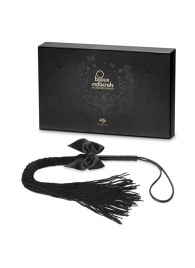 Чёрная плётка Lilly Whip Bijoux - Bijoux Indiscrets - купить с доставкой в Сыктывкаре