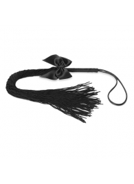 Чёрная плётка Lilly Whip Bijoux - Bijoux Indiscrets - купить с доставкой в Сыктывкаре