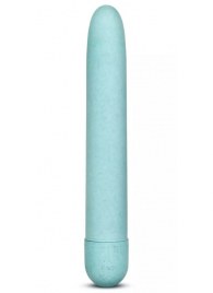 Голубой биоразлагаемый вибратор Eco - 17,8 см. - Blush Novelties