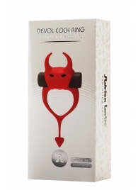 Красное эрекционное кольцо в форме дьяволенка DEVOL COCKRING - Adrien Lastic - в Сыктывкаре купить с доставкой