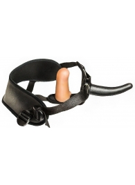 Женский страпон с вагинальной пробкой Woman Strap - 12 см. - LOVETOY (А-Полимер) - купить с доставкой в Сыктывкаре